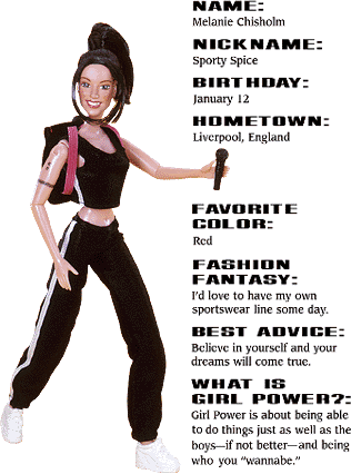 Doll photo & Melanie C. bio